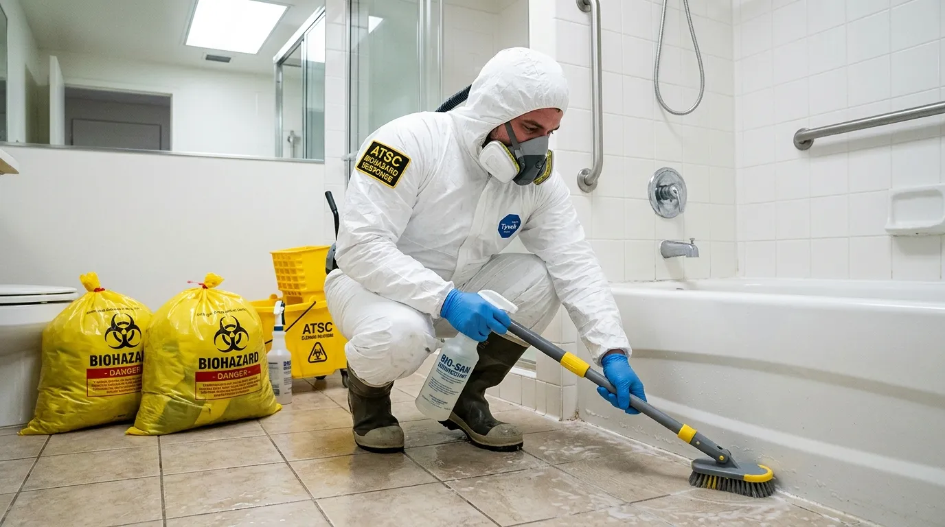 Decontamination equipment deployed for Blood Cleanup in Davis